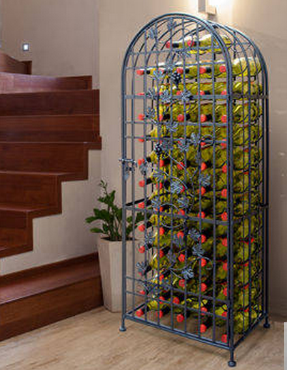 Beautiful 60 Bottle Metal Wine Rack