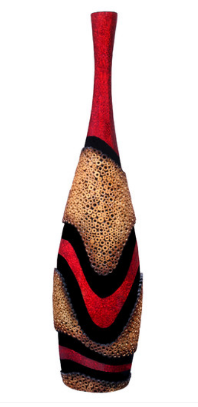 Beautiful Red Floor Vase