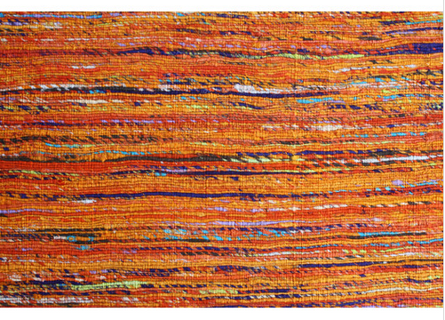 Orange rainbor Area Rug  By Noble House