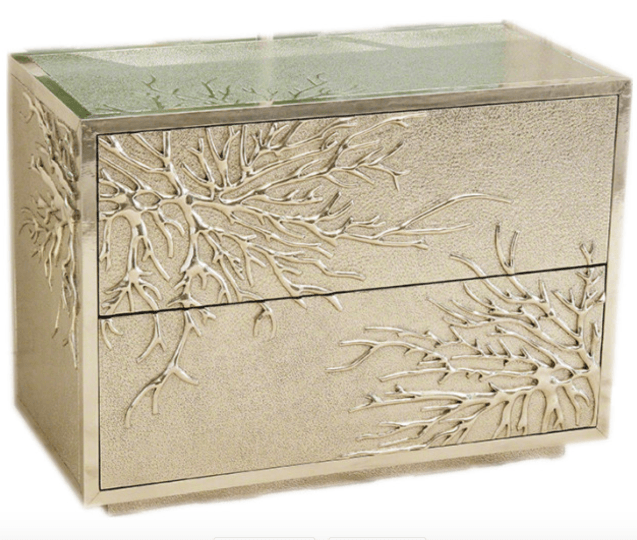 luxe-modern-silver-coral-branch-accent-chest