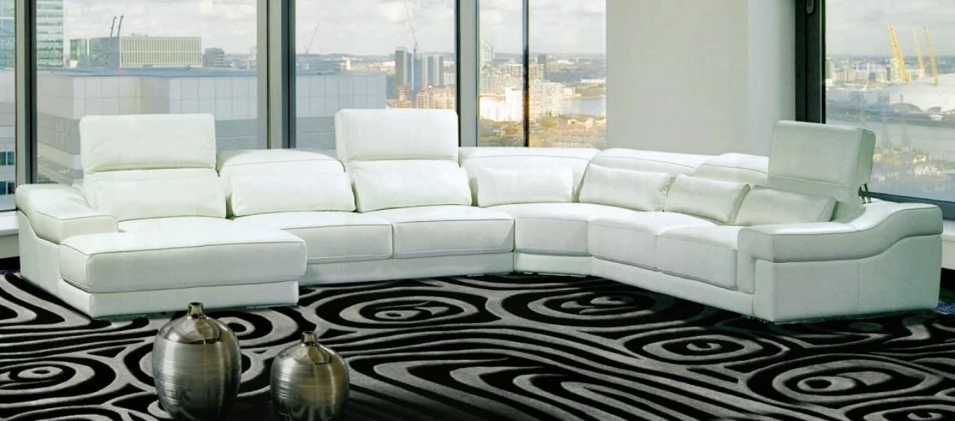 7 White Curved Sectionals For a Modern Living Room – Cute Furniture ...