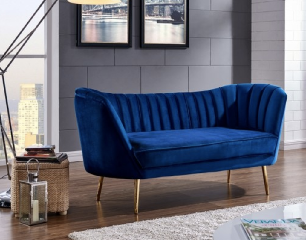 7 Navy Blue Loveseats For Stylish Homes - Cute Furniture Blog - Stores ...